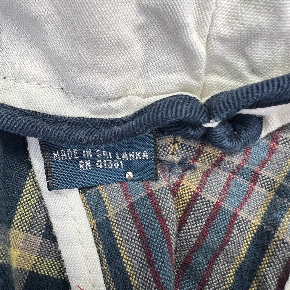 Polo Ralph Lauren Shorts Mens 37 Navy Yellow Plaid Preppy Cotton Flat Front - Picture 4 of 8